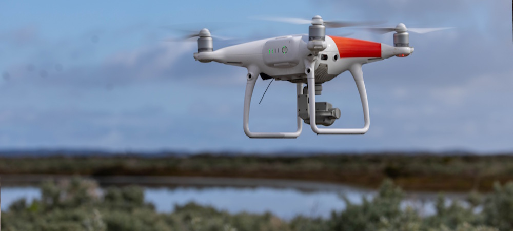 Drone in flight