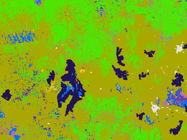 spatial data layer created via models