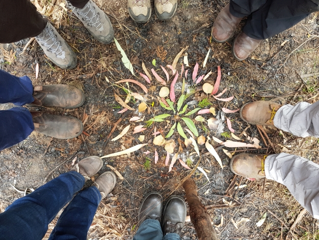 Leaves and feet